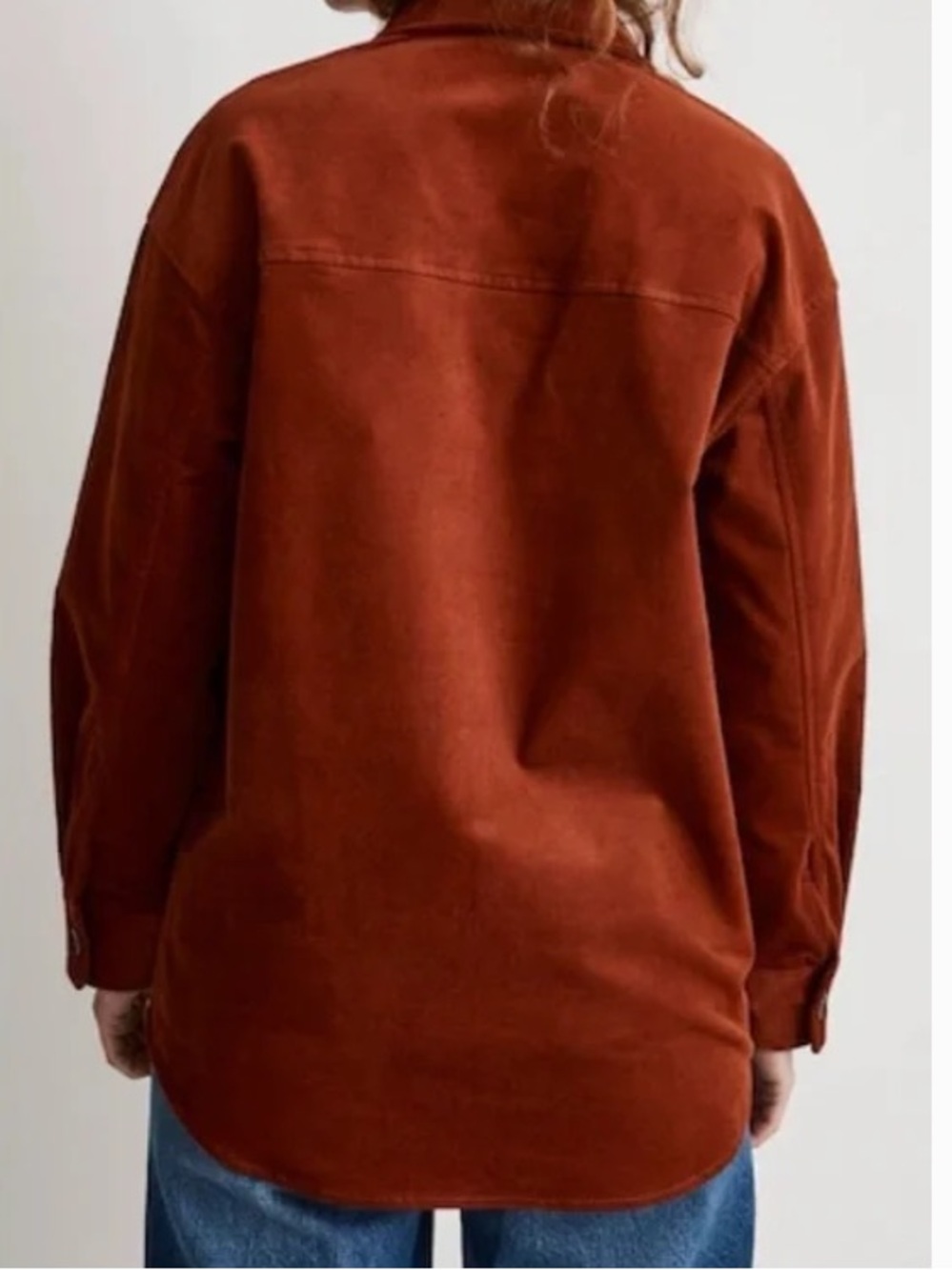 NWOT • Madewell • Corduroy Twill Oversized Shirt-Jacket •